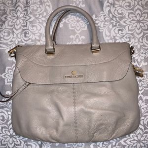 Vince Camuto tan/ Gray purse
